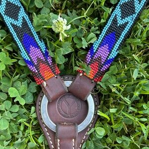 Circle y breast plate and headstall